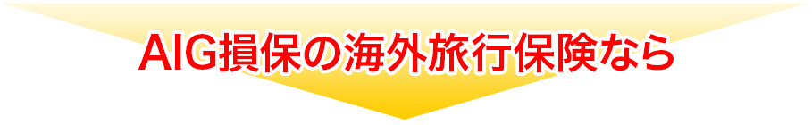 AIG損保の海外旅行保険なら